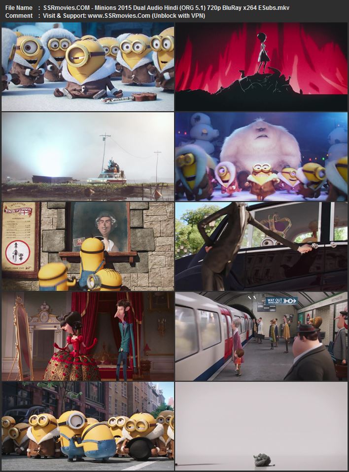 Minions 2015 Dual Audio Hindi (ORG 5.1) 1080p 720p 480p BluRay x264 ESubs Minions 2015 Dual Audio Hindi (ORG 5.1) 1080p 720p 480p BluRay x264 ESubs