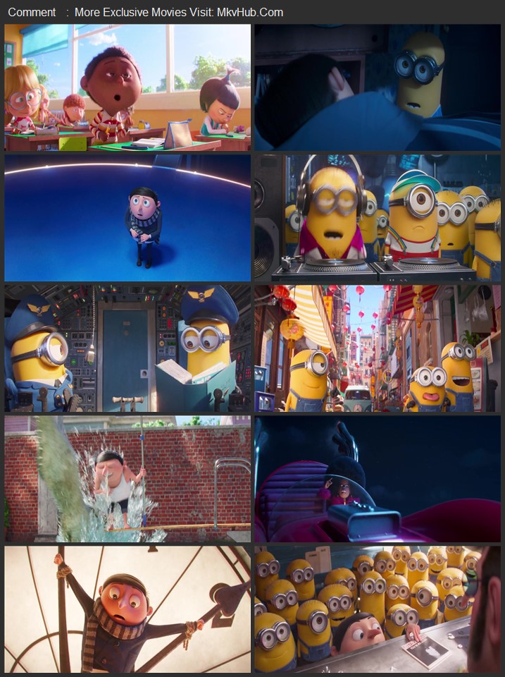 Minions: The Rise of Gru 2022 Dual Audio [Hindi-English] ORG 5.1 480p 720p 1080p BluRay x264 ESubs Download