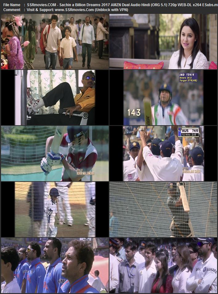 Sachin - A Billion Dreams 2017 Dual Audio Hindi (ORG 5.1) 1080p 720p 480p WEB-DL x264 ESubs Sachin - A Billion Dreams 2017 Dual Audio Hindi (ORG 5.1) 1080p 720p 480p WEB-DL x264 ESubs