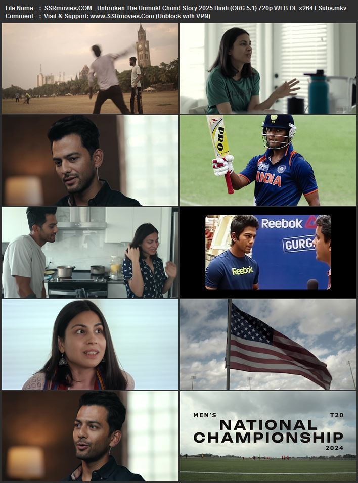 Unbroken: The Unmukt Chand Story 2025 Hindi (ORG 5.1) 1080p 720p 480p WEB-DL x264 ESubs