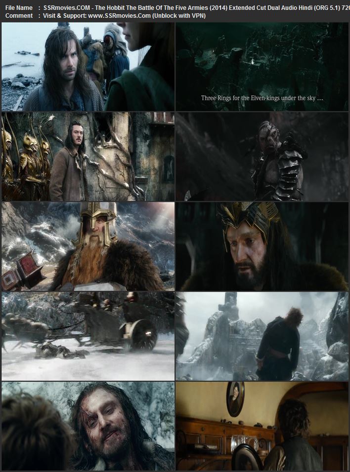 The Hobbit: The Battle of the Five Armies 2014 Dual Audio Hindi (ORG 5.1) 1080p 720p 480p BluRay x264 ESubs The Hobbit: The Battle of the Five Armies 2014 Dual Audio Hindi (ORG 5.1) 1080p 720p 480p BluRay x264 ESubs