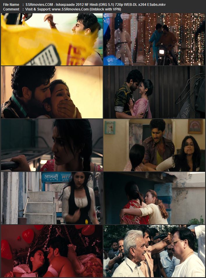 Ishaqzaade 2012 Hindi (ORG 5.1) 1080p 720p 480p WEB-DL x264 ESubs