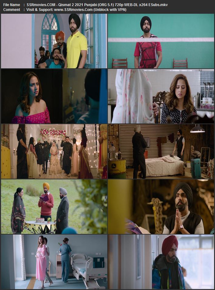 Qismat 2 2021 Punjabi (ORG 5.1) 1080p 720p 480p WEB-DL x264 ESubs
