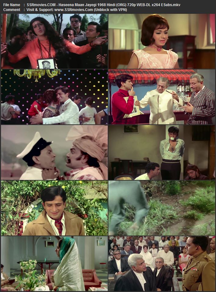 Haseena Maan Jayegi 1968 Hindi (ORG) 1080p 720p 480p WEB-DL x264 ESubs Haseena Maan Jayegi 1968 Hindi (ORG) 1080p 720p 480p WEB-DL x264 ESubs