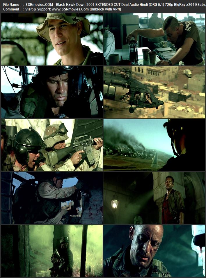 Black Hawk Down 2002 Dual Audio Hindi (ORG 5.1) 1080p 720p 480p BluRay x264 ESubs Black Hawk Down 2002 Dual Audio Hindi (ORG 5.1) 1080p 720p 480p BluRay x264 ESubs