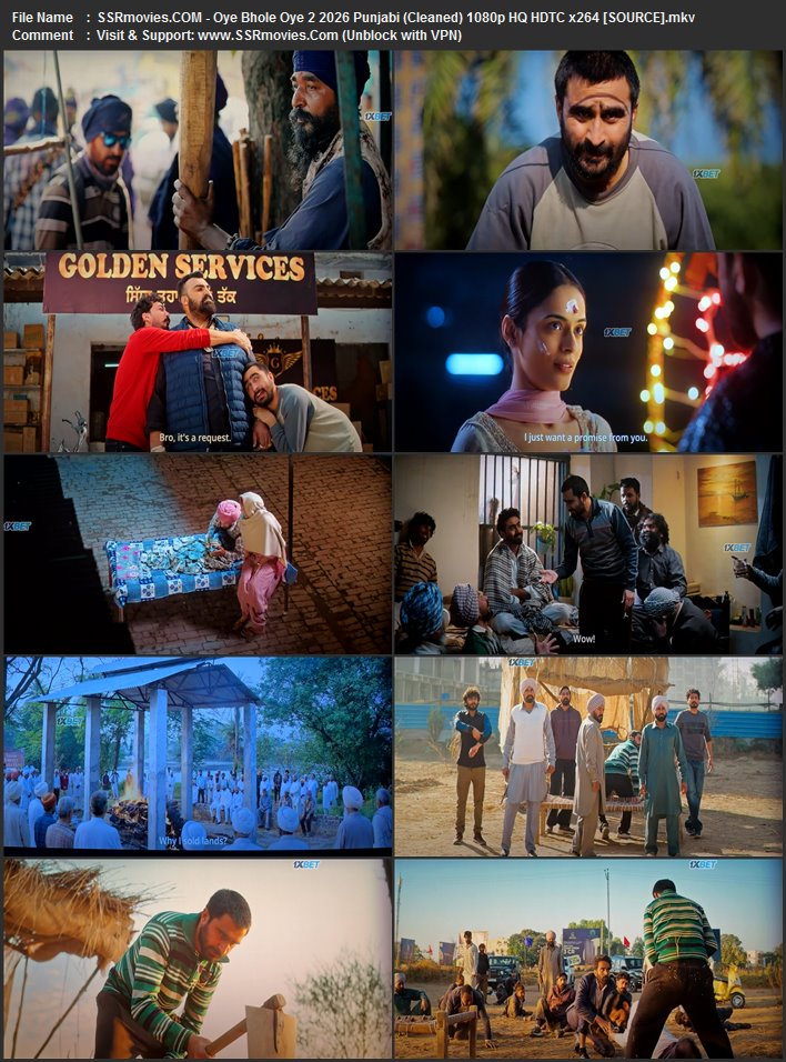 Oye Bhole Oye 2 2026 Punjabi (Cleaned) 1080p 720p 480p HQ HDTC x264 HC-ESub Oye Bhole Oye 2 2026 Punjabi (Cleaned) 1080p 720p 480p HQ HDTC x264 HC-ESub