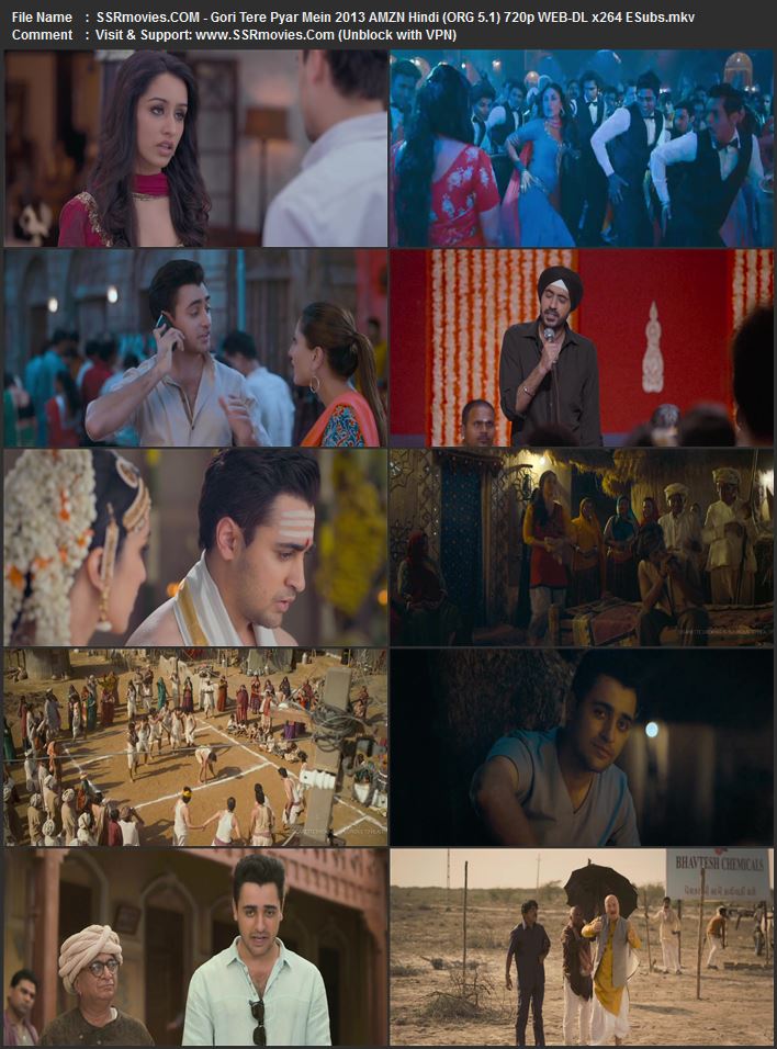 Gori Tere Pyaar Mein! 2013 Hindi (ORG 5.1) 1080p 720p 480p WEB-DL x264 ESubs