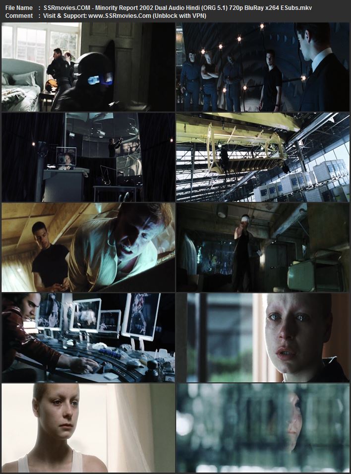Minority Report 2002 Dual Audio Hindi (ORG 5.1) 1080p 720p 480p BluRay x264 ESubs Minority Report 2002 Dual Audio Hindi (ORG 5.1) 1080p 720p 480p BluRay x264 ESubs