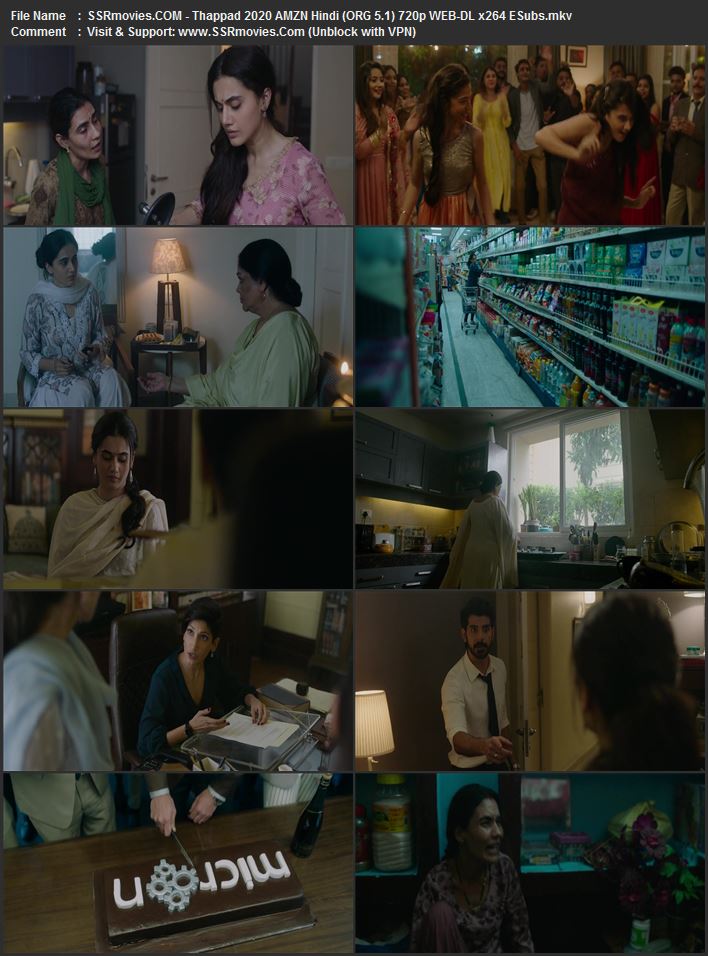 Thappad 2020 Hindi (ORG 5.1) 1080p 720p 480p WEB-DL x264 ESubs Thappad 2020 Hindi (ORG 5.1) 1080p 720p 480p WEB-DL x264 ESubs