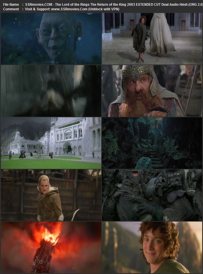 The Lord of the Rings: The Return of the King 2003 Dual Audio Hindi (ORG 5.1) 1080p 720p 480p BluRay x264 ESubs The Lord of the Rings: The Return of the King 2003 Dual Audio Hindi (ORG 5.1) 1080p 720p 480p BluRay x264 ESubs