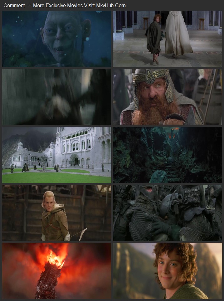 The Lord of the Rings: The Return of the King 2003 Dual Audio [Hindi-English] ORG 5.1 480p 720p 1080p BluRay x264 ESubs Download