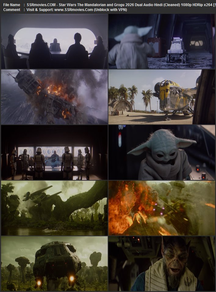 Star Wars: The Mandalorian and Grogu 2026 Dual Audio Hindi (Cleaned) 1080p 720p 480p HDRip x264 ESubs Star Wars: The Mandalorian and Grogu 2026 Dual Audio Hindi (Cleaned) 1080p 720p 480p HDRip x264 ESubs