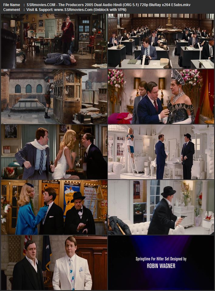 The Producers 2005 Dual Audio Hindi (ORG 5.1) 1080p 720p 480p BluRay x264 ESubs The Producers 2005 Dual Audio Hindi (ORG 5.1) 1080p 720p 480p BluRay x264 ESubs