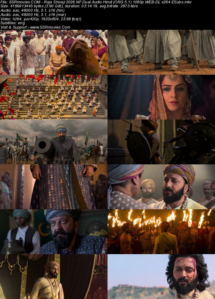 Raja Shivaji 2026 NF Dual Audio (Hindi 5.1 – Marathi 5.1) ORG 1080p 720p 480p WEB-DL x264 ESubs Raja Shivaji 2026 NF Dual Audio (Hindi 5.1 – Marathi 5.1) ORG 1080p 720p 480p WEB-DL x264 ESubs