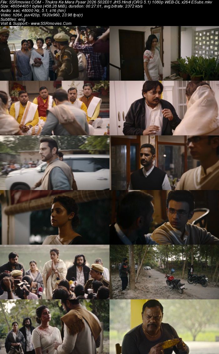 Thukra ke mera pyaar 2024– JHS Hindi (ORG 5.1) 1080p 720p 480p WEB-DL x264 ESubs