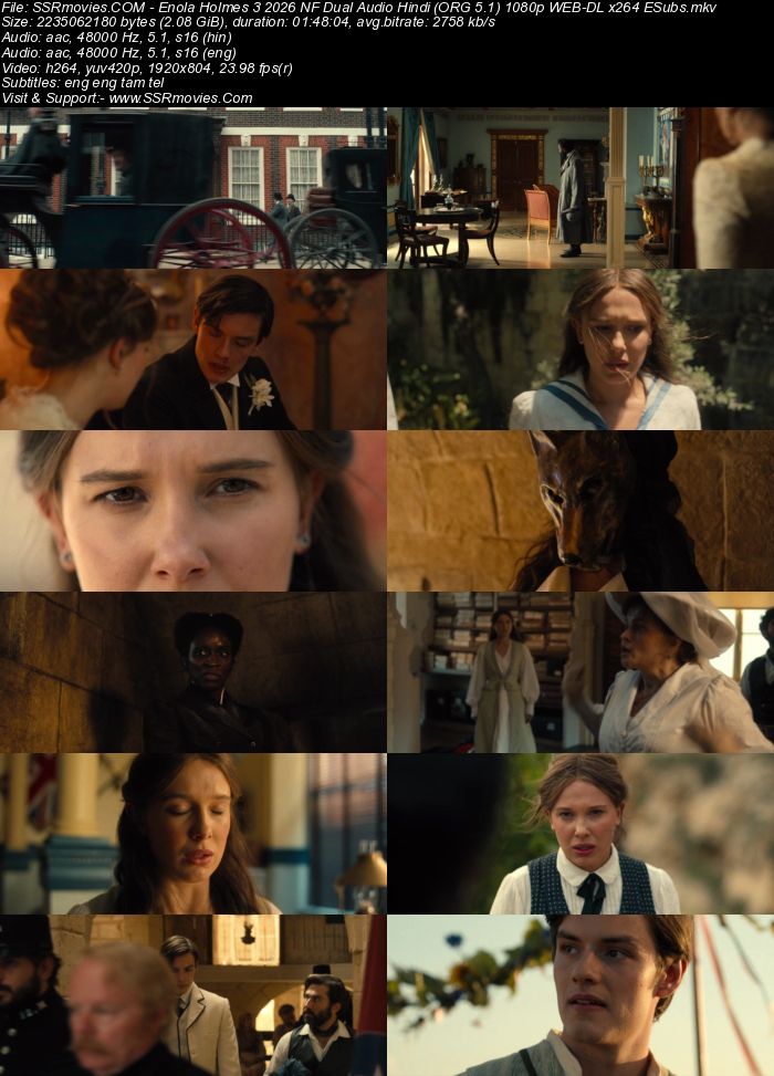 Enola Holmes 3 2026 NF Dual Audio Hindi (ORG 5.1) 4K 1080p 720p 480p WEB-DL x264 ESubs Enola Holmes 3 2026 NF Dual Audio Hindi (ORG 5.1) 4K 1080p 720p 480p WEB-DL x264 ESubs