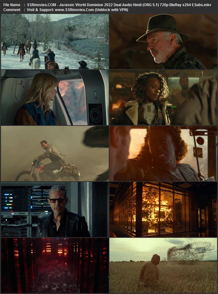 Jurassic World: Dominion 2022 Dual Audio Hindi (ORG 5.1) 1080p 720p 480p BluRay x264 ESubs Jurassic World: Dominion 2022 Dual Audio Hindi (ORG 5.1) 1080p 720p 480p BluRay x264 ESubs