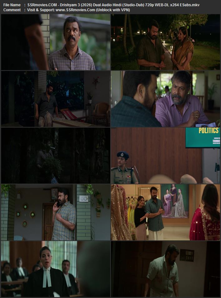 Drishyam 3 2026 Dual Audio Hindi (Studio-Dub) 1080p 720p 480p WEB-DL x264 ESubs Drishyam 3 2026 Dual Audio Hindi (Studio-Dub) 1080p 720p 480p WEB-DL x264 ESubs