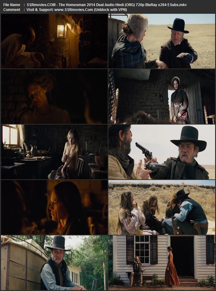 The Homesman 2014 Dual Audio Hindi (ORG) 1080p 720p 480p BluRay x264 ESubs The Homesman 2014 Dual Audio Hindi (ORG) 1080p 720p 480p BluRay x264 ESubs