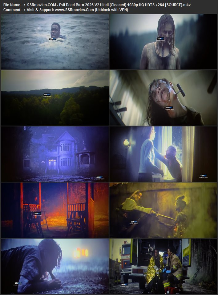 Evil Dead Burn 2026 Hindi (Cleaned) 1080p 720p 480p HQ HDTS x264 ESubs Evil Dead Burn 2026 Hindi (Cleaned) 1080p 720p 480p HQ HDTS x264 ESubs