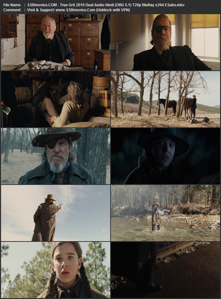 True Grit 2010 Dual Audio Hindi (ORG 5.1) 1080p 720p 480p BluRay x264 ESubs True Grit 2010 Dual Audio Hindi (ORG 5.1) 1080p 720p 480p BluRay x264 ESubs
