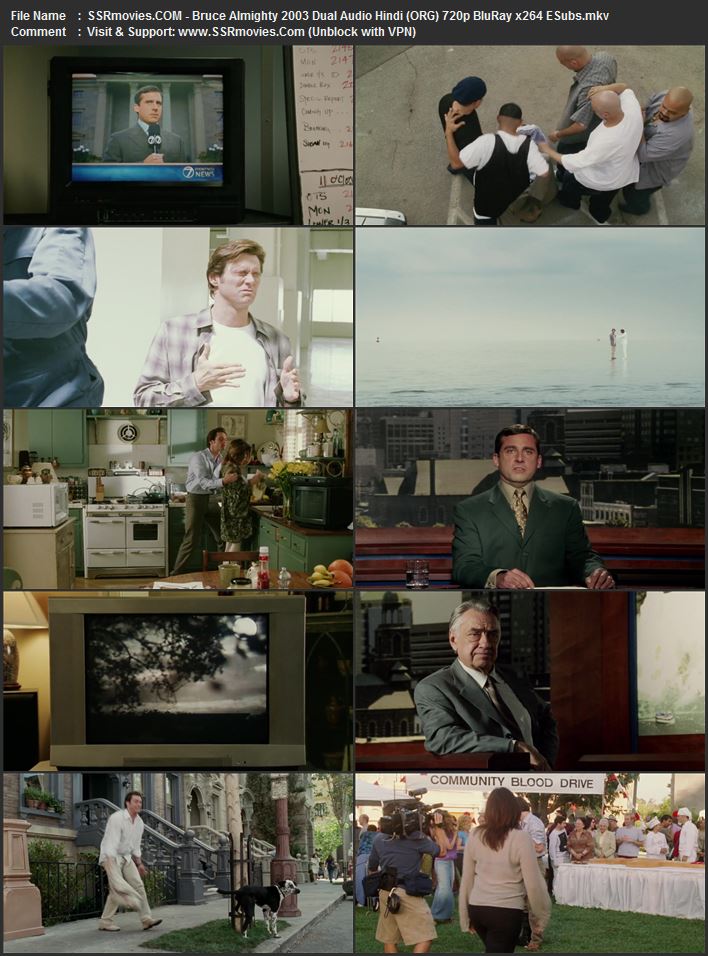 Bruce Almighty 2003 Dual Audio Hindi (ORG) 1080p 720p 480p BluRay x264 ESubs