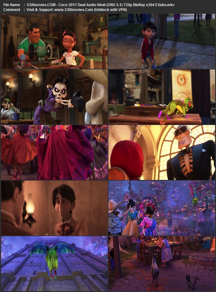 Coco 2017 Dual Audio Hindi (ORG 5.1) 1080p 720p 480p BluRay x264 ESubs Coco 2017 Dual Audio Hindi (ORG 5.1) 1080p 720p 480p BluRay x264 ESubs