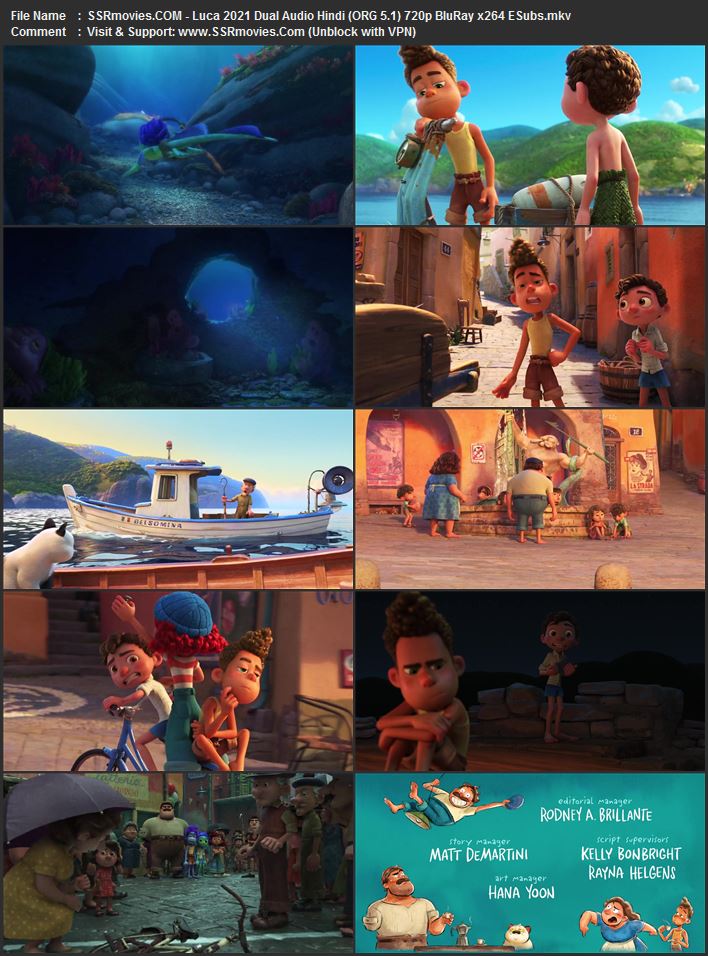 Luca 2021 Dual Audio Hindi (ORG 5.1) 1080p 720p 480p BluRay x264 ESubs Luca 2021 Dual Audio Hindi (ORG 5.1) 1080p 720p 480p BluRay x264 ESubs