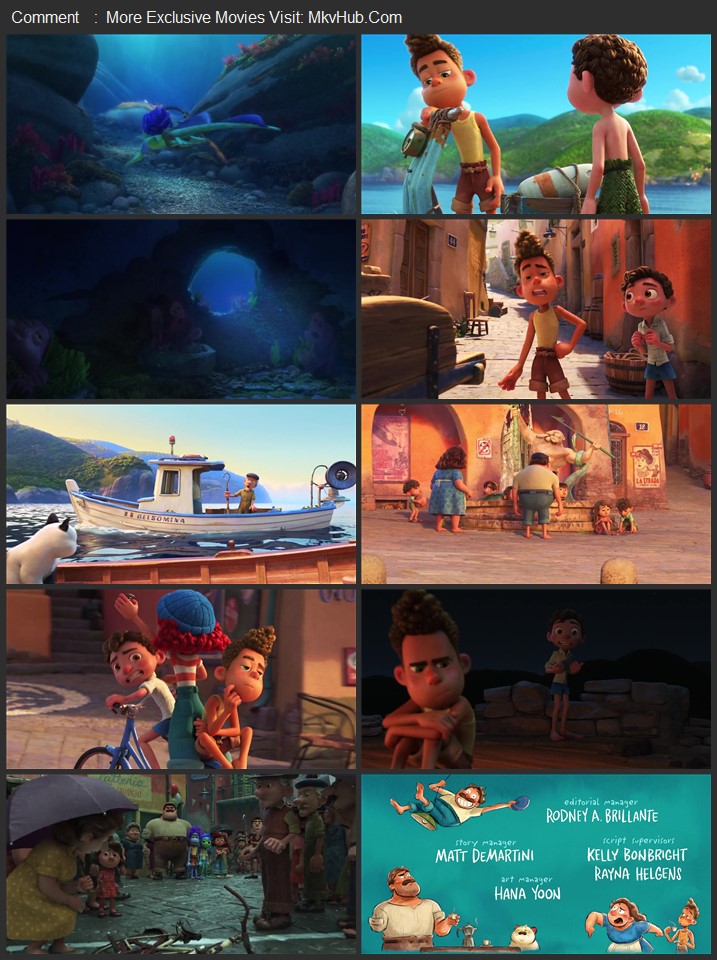 Luca 2021 Dual Audio [Hindi-English] ORG 5.1 480p 720p 1080p BluRay x264 ESubs Download