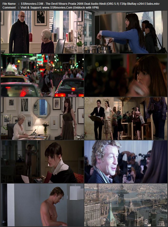 The Devil Wears Prada 2006 Dual Audio Hindi (ORG 5.1) 1080p 720p 480p BluRay x264 ESubs The Devil Wears Prada 2006 Dual Audio Hindi (ORG 5.1) 1080p 720p 480p BluRay x264 ESubs