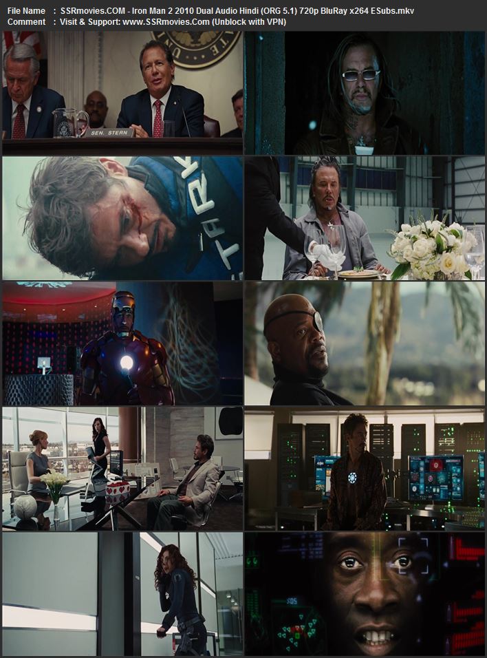 Iron Man 2 2010 Dual Audio Hindi (ORG 5.1) 1080p 720p 480p BluRay x264 ESubs Iron Man 2 2010 Dual Audio Hindi (ORG 5.1) 1080p 720p 480p BluRay x264 ESubs