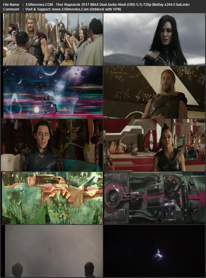 Thor: Ragnarok 2017 Dual Audio Hindi (ORG 5.1) 1080p 720p 480p BluRay x264 ESubs