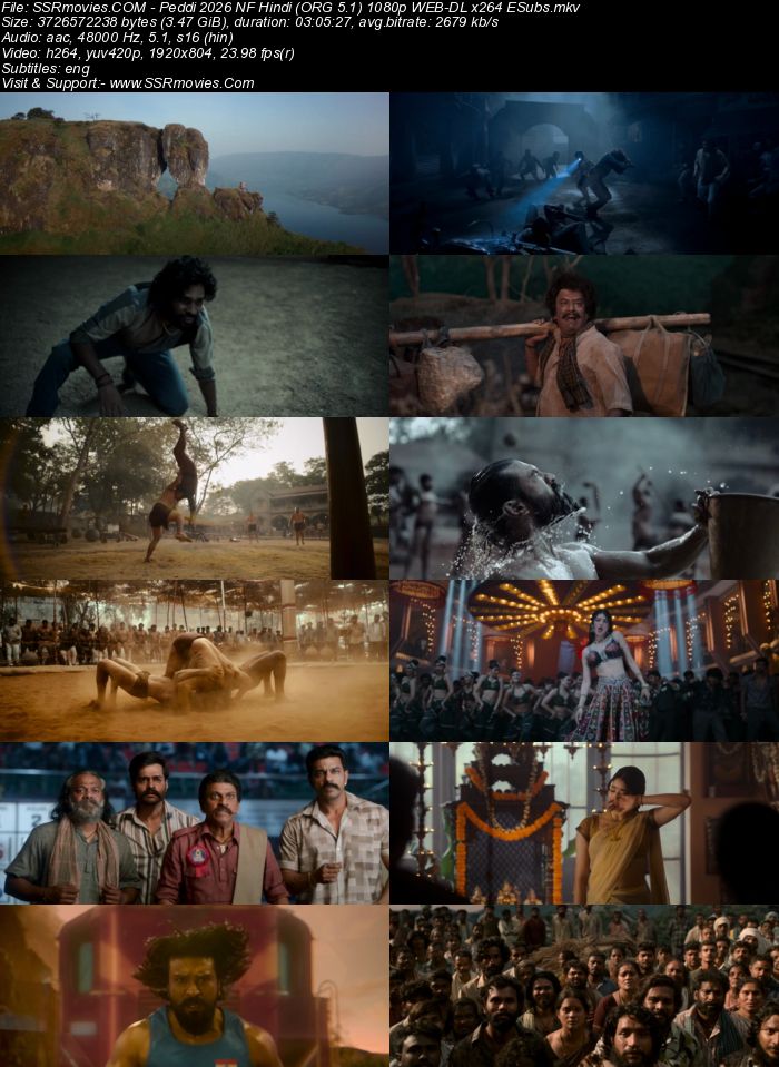 Peddi 2026 NF Hindi (ORG 5.1) 4K 1080p 720p 480p WEB-DL x264 ESubs