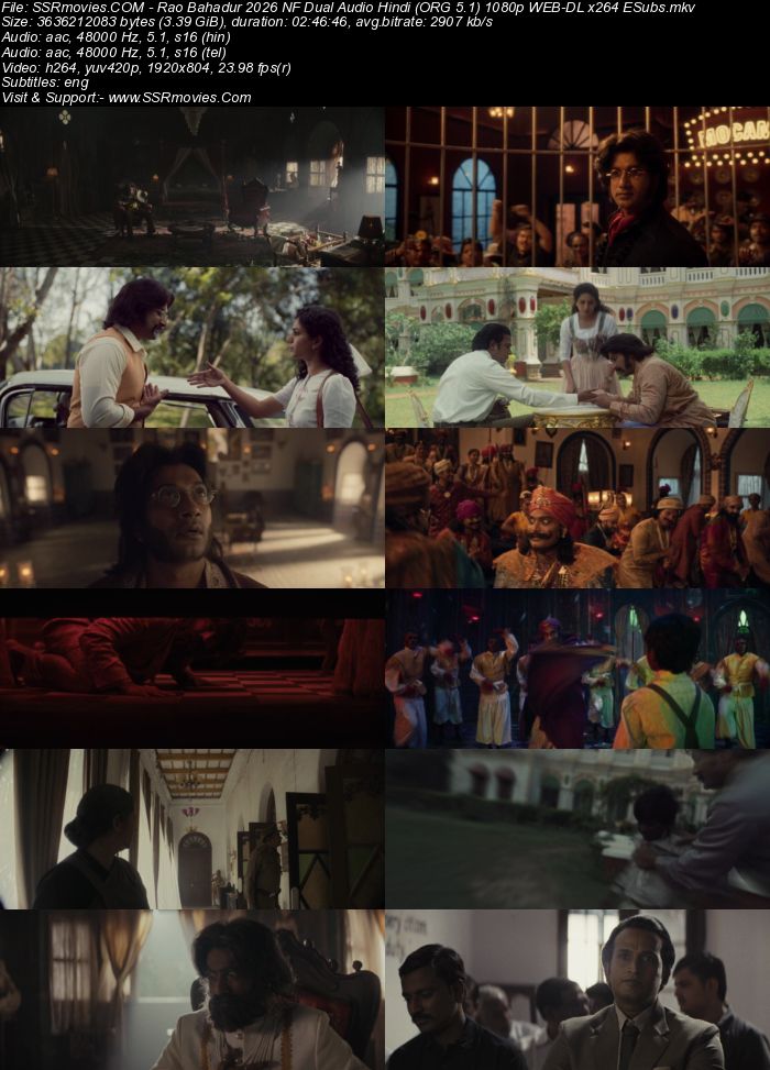 Rao Bahadur 2026 NF Dual Audio Hindi (ORG 5.1) 4K 1080p 720p 480p WEB-DL x264 ESubs