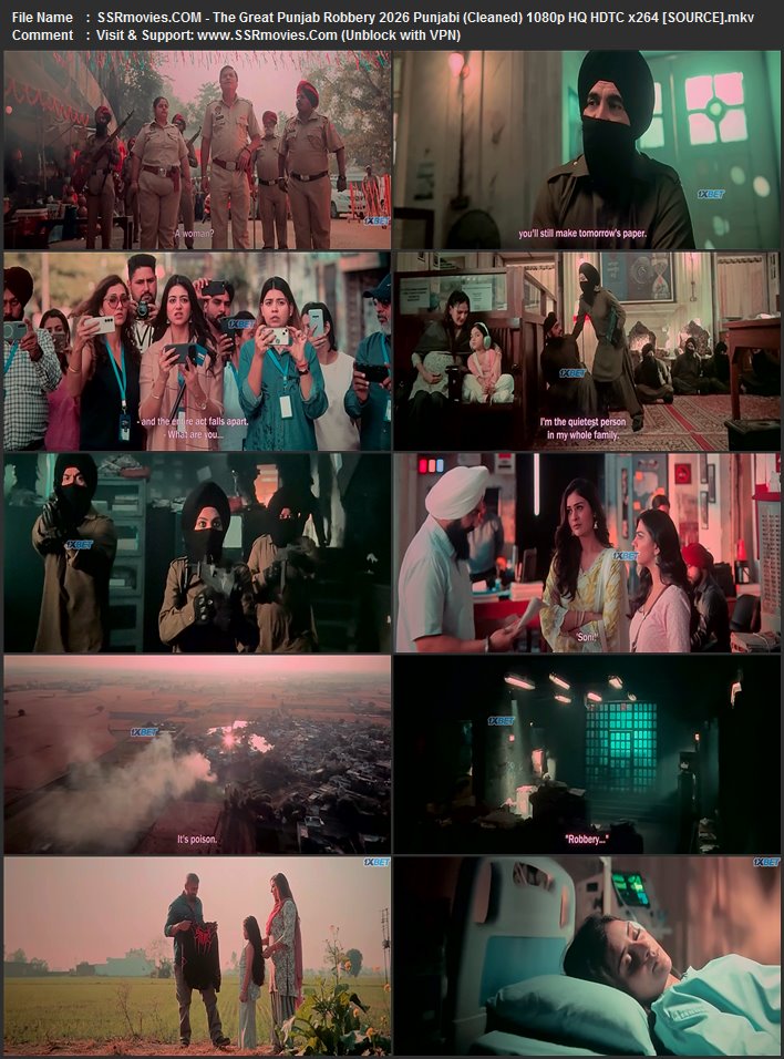 The Great Punjab Robbery 2026 Punjabi (Cleaned) 1080p 720p 480p HQ HDTC x264 ESubs The Great Punjab Robbery 2026 Punjabi (Cleaned) 1080p 720p 480p HQ HDTC x264 ESubs