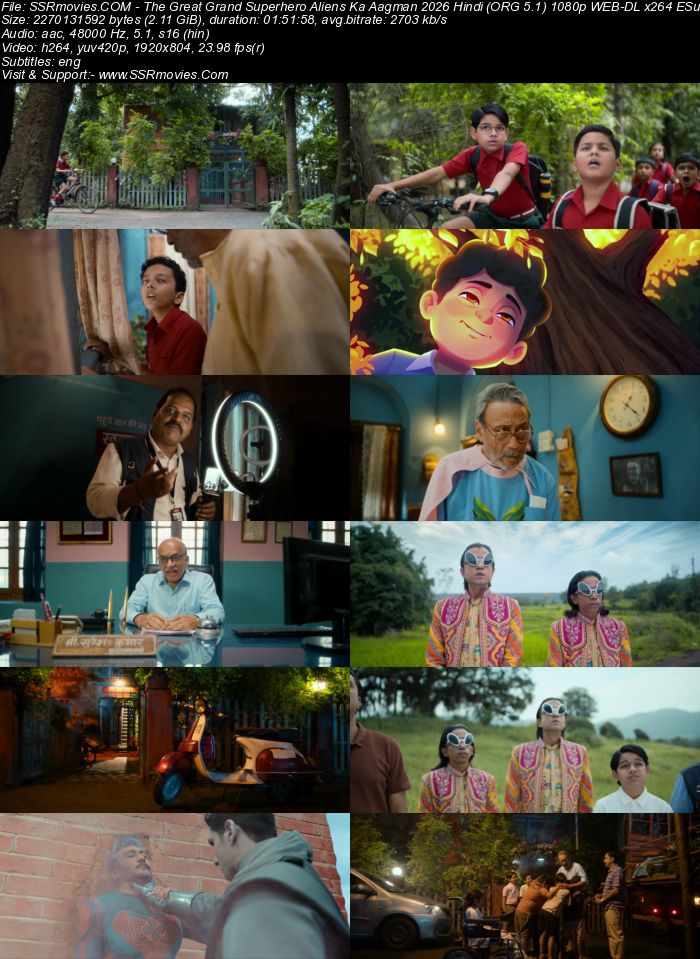 The Great Grand Superhero: Aliens Ka Aagman 2026 Hindi (ORG 5.1) 1080p 720p 480p WEB-DL x264 ESubs