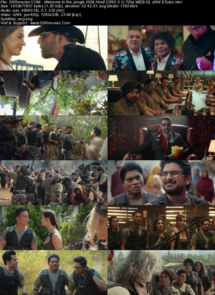 Welcome to the Jungle 2026 Hindi (ORG 5.1) 1080p 720p 480p WEB-DL x264 ESubs