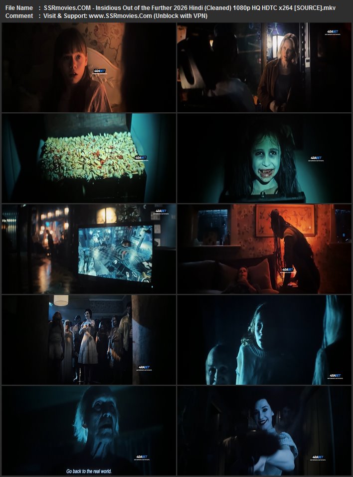 Insidious: Out of the Further 2026 Hindi (Cleaned) 1080p 720p 480p HQ HDTC x264 ESubs