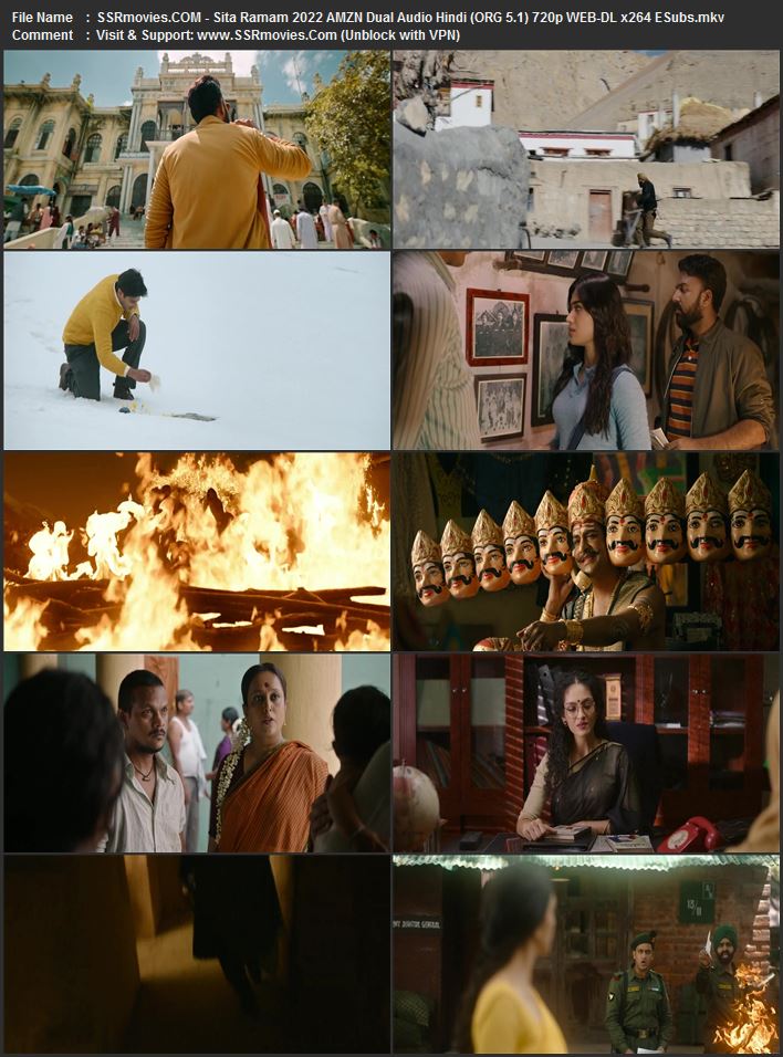 Sita Ramam 2022 Dual Audio Hindi (ORG 5.1) 1080p 720p 480p WEB-DL x264 ESubs