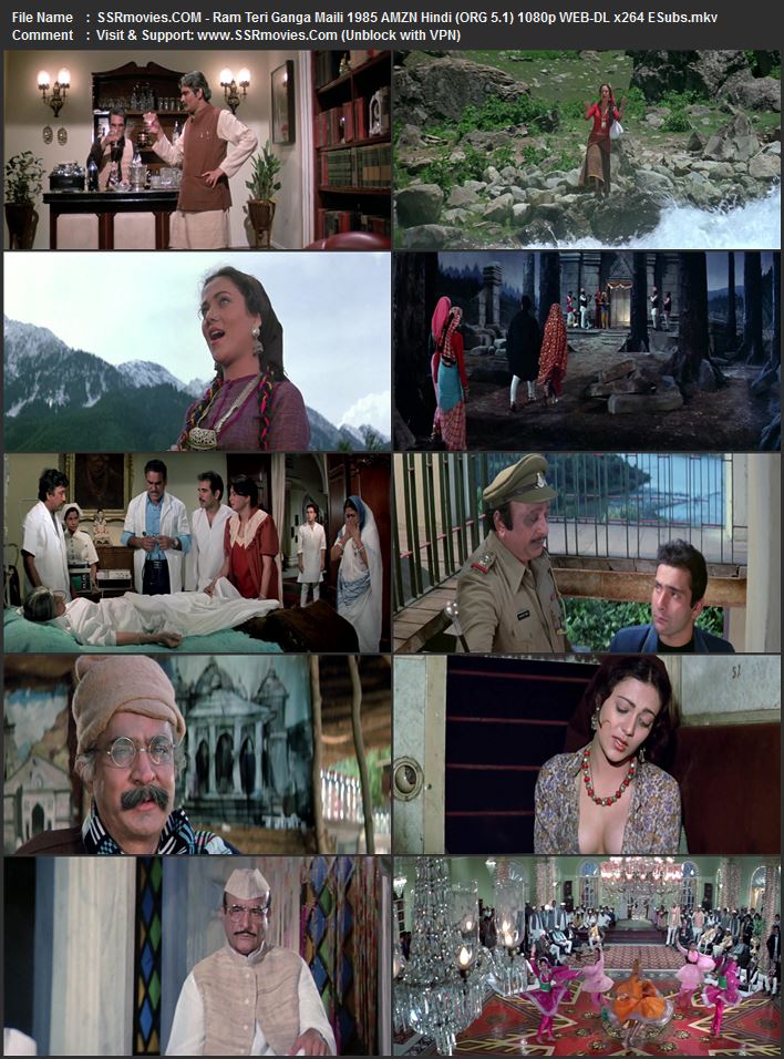 Ram Teri Ganga Maili 1985 Hindi (ORG) 1080p 720p 480p WEB-DL x264 ESubs Ram Teri Ganga Maili 1985 Hindi (ORG) 1080p 720p 480p WEB-DL x264 ESubs