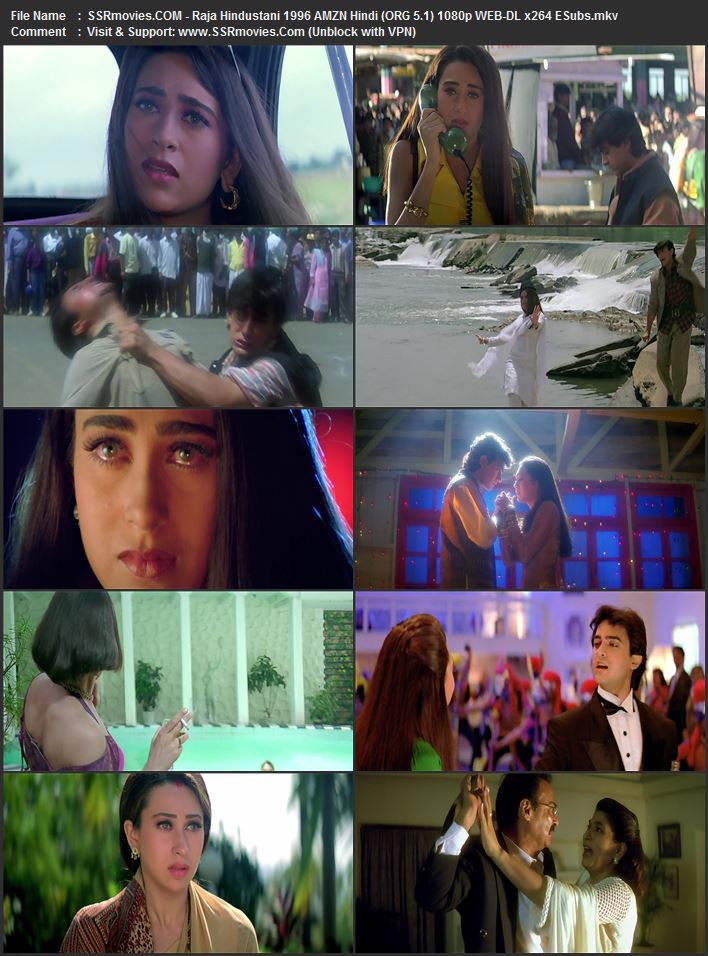Raja Hindustani 1996 Hindi (ORG) 1080p 720p 480p WEB-DL x264 ESubs
