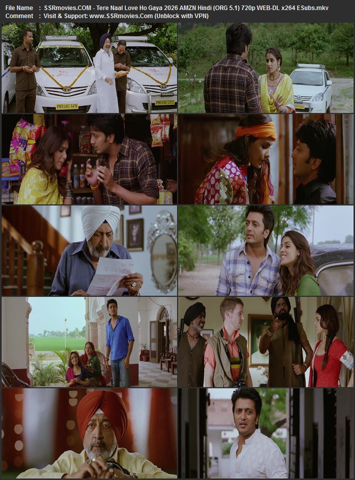 Tere Naal Love Ho Gaya 2012 Hindi 1080p 720p 480p WEB-DL x264 ESubs