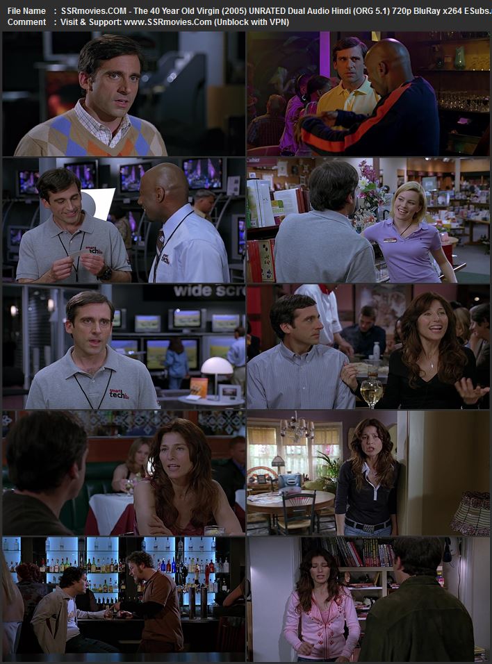 The 40-Year-Old Virgin 2005 Dual Audio Hindi (ORG 5.1) 1080p 720p 480p BluRay x264 ESubs