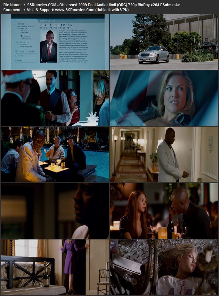 Obsessed 2009 Dual Audio Hindi (ORG) 720p 480p BluRay x264 ESubs