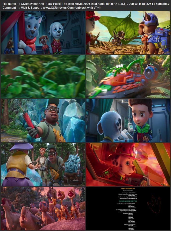PAW Patrol: The Dino Movie 2026 Dual Audio Hindi (ORG 5.1) 1080p 720p 480p WEB-DL x264 ESubs