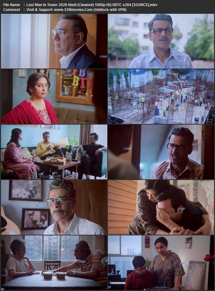 Last Man in Tower 2026 Hindi (Cleaned) 1080p 720p 480p HQ HDTC x264 ESubs Last Man in Tower 2026 Hindi (Cleaned) 1080p 720p 480p HQ HDTC x264 ESubs