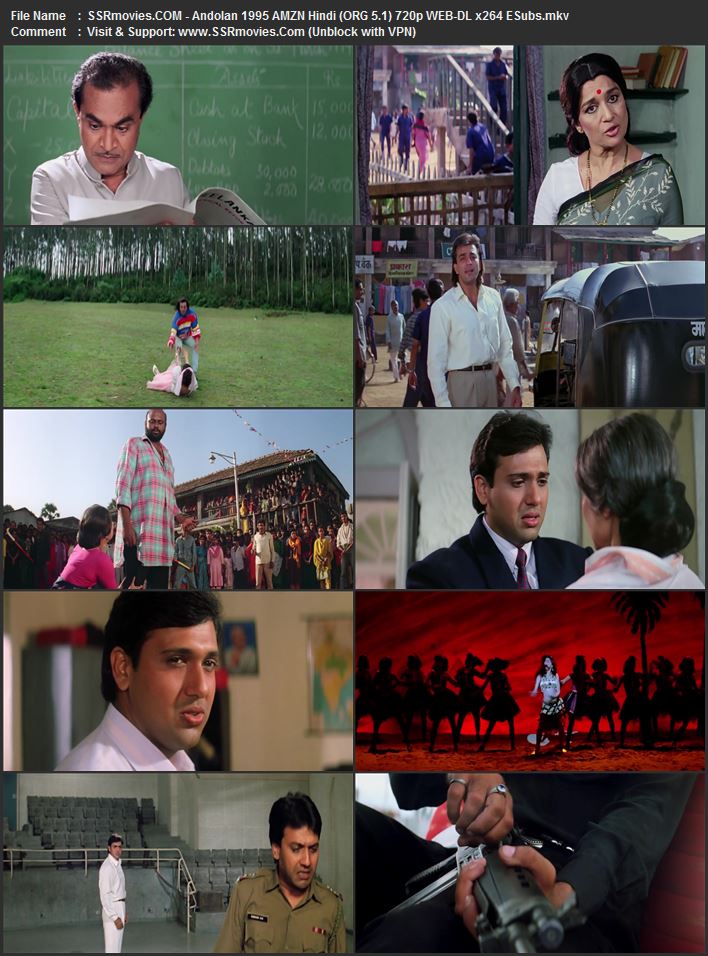 Andolan 1995 Hindi (ORG 5.1) 1080p 720p 480p WEB-DL x264 ESubs