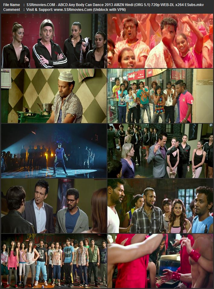 ABCD (Any Body Can Dance) 2013 Hindi (ORG 5.1) 1080p 720p 480p WEB-DL x264 ESubs