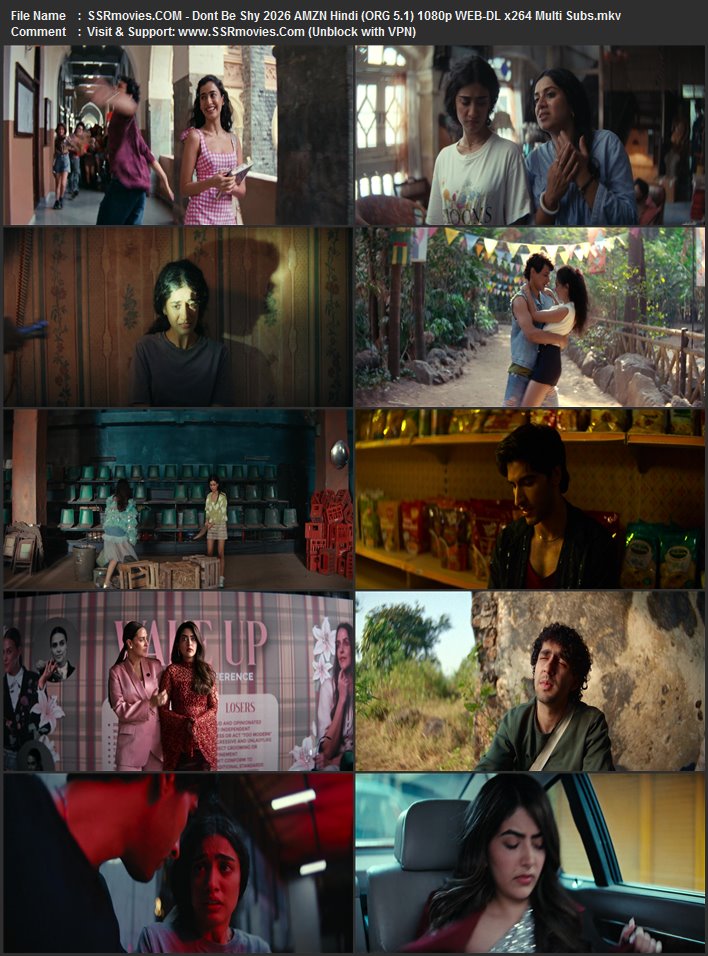 Don't Be Shy 2026 AMZN Hindi (ORG 5.1) 4K 1080p 720p 480p WEB-DL x264 Multi Subs Don't Be Shy 2026 AMZN Hindi (ORG 5.1) 4K 1080p 720p 480p WEB-DL x264 Multi Subs