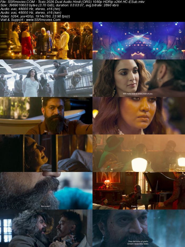 Toxic 2026 Dual Audio Hindi (ORG) 1080p 720p 480p HDRip x264 ESubs